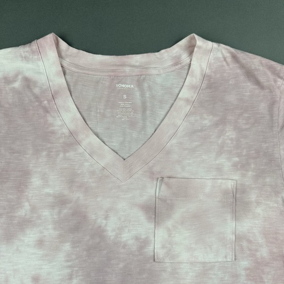 Sonoma Tops - Sonoma Goods for Life Pink T-Shirt Women's Size Small V-Neck Top